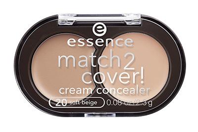 essence match2cover! cream concealer #20