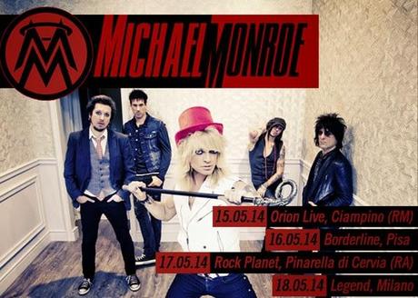 MICHAEL MONROE - Quattro date in Italia a Maggio 2014