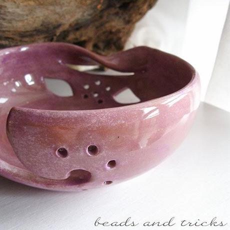 Porta gomitolo in ceramica artigianale (yarn bowl)