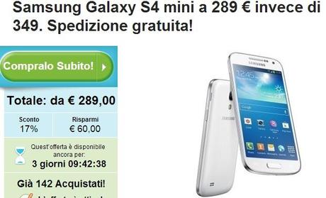 galaxy s4 groupon Galaxy S4 Mini, prezzo più basso con i coupon! news  offerta galaxy s4 mini coupon 