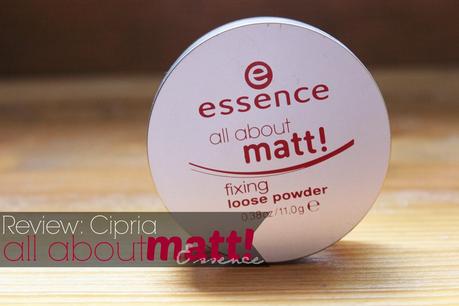 [Recensione:] - Cipria All about matt! Essence