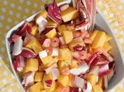 Insalata radicchio rosso, mango gamberetti