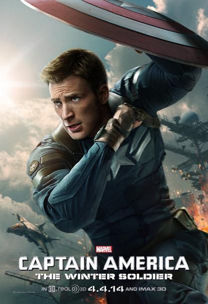 Chris Evans è Steve Rogers nel nuovo splendido poster di Captain America: The Winter Soldier