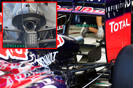 Test Bahrein: Red Bull con un monkey seat in posizione inedita