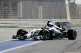Lewis Hamilton (Mercedes) on track with P Zero White medium tyres Report Pirelli: F1 Test 2014 Bahrain 2
