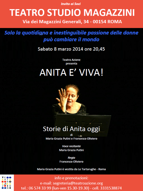 [EXTRA - TEATRO] Anita è Viva! Storie di Anita Oggi