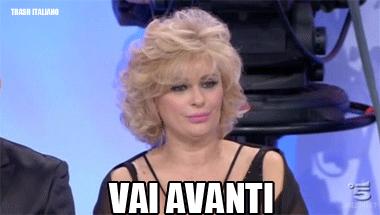 Tina Cipollari gif - Vai avanti