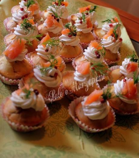 CUPCAKES AL SALMONE, PEPE ROSA ED ANETO