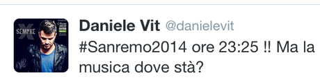 #Sanremo 2014: il Festival secondo Twitter