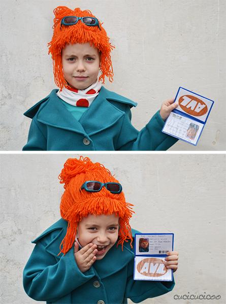 DIY Despicable Me costumes: Lucy Wilde's scarf and coat