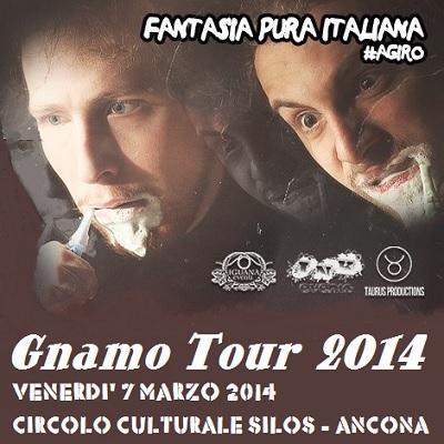 Gnamo Tour 2014: Fantasia Pura Italiana in duo al Silos di Ancona, venerdi' 7 marzo.