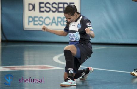 Bruna Borges, montesilvano calcio a 5 femminile. Poker contro l'AZ Gold Women