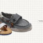 Sandalo bimba e scarpa Navy by Golden Goose Kids