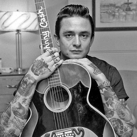 Johnny Cash by Cheyenne Randall Shopped Tattoos