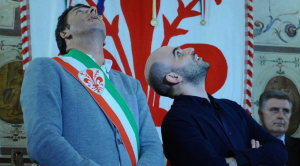 Matteo Renzi e Roberto Saviano in un incontro a Firenze (repstatic.it)