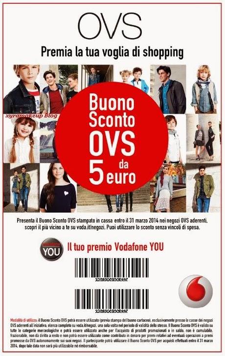 Vodafone You per OVS - Buono sconto 5 euro