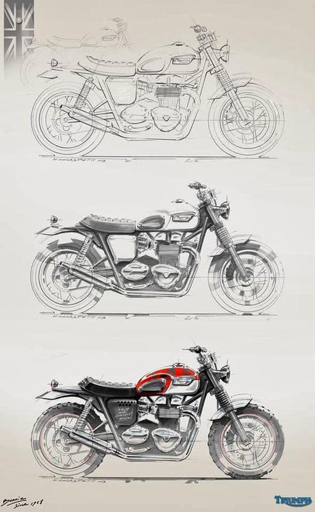 Design Corner - Triumph Bonneville by Petit Motorcycle Crèation