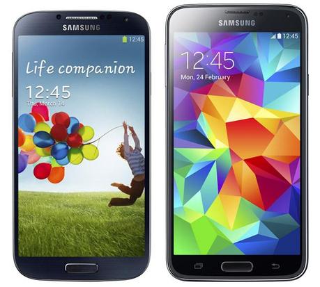 galaxy s4 s5 comparison Galaxy S5 vs Galaxy S4: conviene il passaggio? smartphone  samsung galaxy s5 samsung galaxy s4 samsung android 
