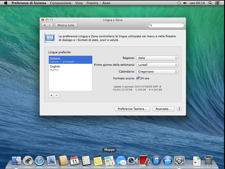 language Come usare Mac OS X Mavericks 10.9.2 su PC Windows su macchina virtuale