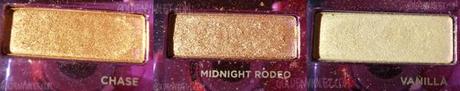 Urban decay chase, midnight rodeo, vanilla