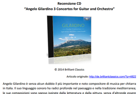 Recensione-Angelo Gilardino Concertos CD