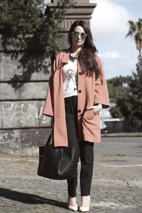 lovehandmade_fashion blog_barbara valentina grimaldi_zerouv mirrorless shades_bershka maxibag_loose fit coat_blck pants zara_gianvito rossi pumps_bijou brigitte neclace_duedilatte tshirt