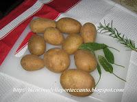 Stinco di maiale al forno con patate novelle e funghi porcini