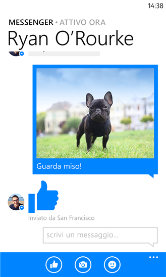  Facebook Messenger disponibile gratuitamente per WP8 !!!!