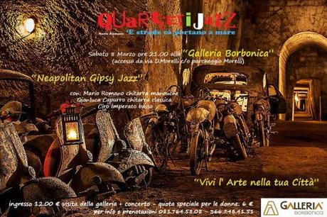 Galleria Borbonica: arte e musica con Mario Romano Quartieri Jazz per armonizzare le due meta' del cielo
