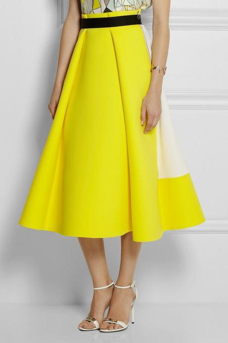 midi-skirt-yellow