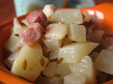 Rape alla pancetta affumicata  in agrodolce