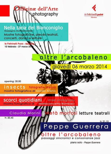 “OLTRE L’ARCOBALENO”: PHOTOGRAFY, READING E JAZZ