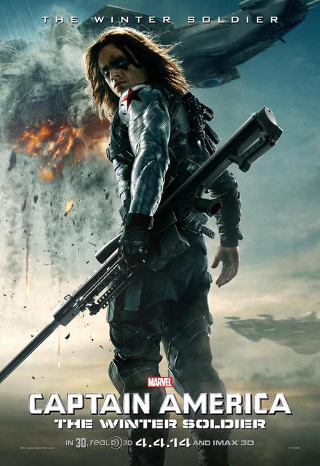 Lo sguardo minaccioso del Soldato d'Inverno nel nuovo character poster di Captain America: The Winter Soldier