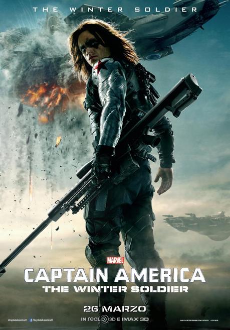 Steve Rogers ed il Soldato d'Inverno nei due characters poster italiani di Captain America: The Winter Soldier