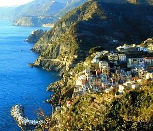 il classico paesaggio delle cinqueterre