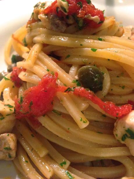 SPAGHETTI PESCE SPADA E CAPPERI