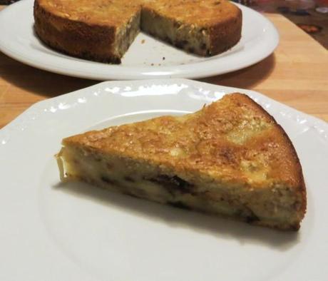 torta di pere, noci e cioccolato 