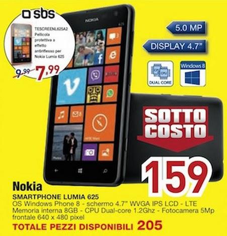 Nokia Lumia520 e 625 con una offertissima dal gruppo Euronics