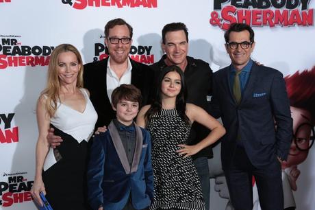 Ty Burrell, Leslie Mann e gli altri doppiatori di Mr. Peabody e Sherman nelle foto della premiere di Los Angeles
