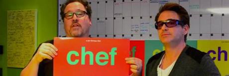 John Favreau e Robert Downey Jr. mostrano i poster di Chef in un video