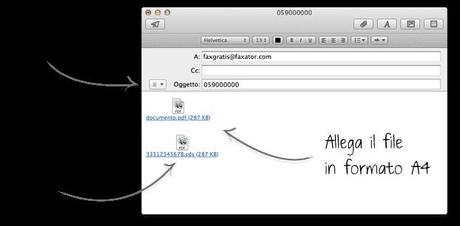 inviare mail come fax