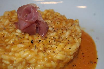 Risotto alla crema di zucca.