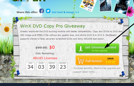 1 WinX DVD Copy Pro gratis: Copiare e Clonare un DVD velocemente [Windows App]