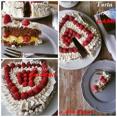 UnLampoNelCuore - Torta Cuore di Lamponi