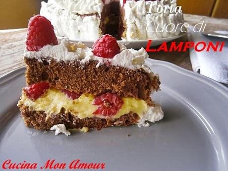 UnLampoNelCuore - Torta Cuore di Lamponi