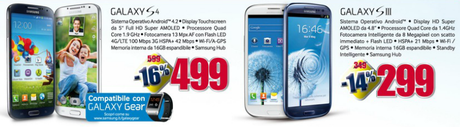 galaxy s3 trony Galaxy S3 e Galaxy S4 in offerta nei punti vendita Trony news  trony offerta galaxy s4 galaxy s3 