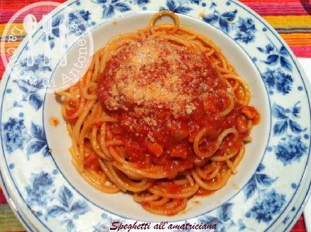 Spaghetti all'amatriciana a modo mio