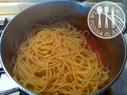 Spaghetti all'amatriciana a modo mio