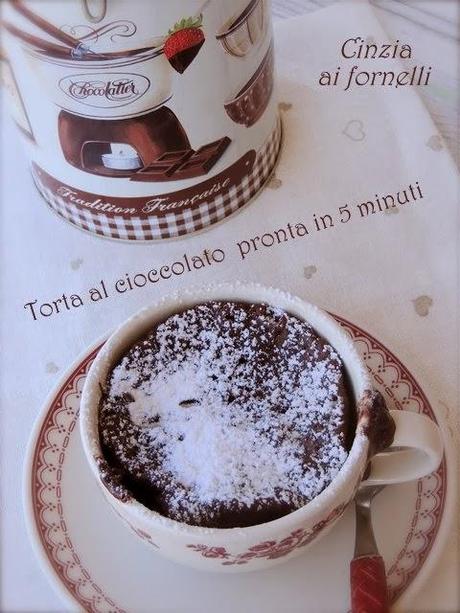 torta cioccolato in 5 minuti 