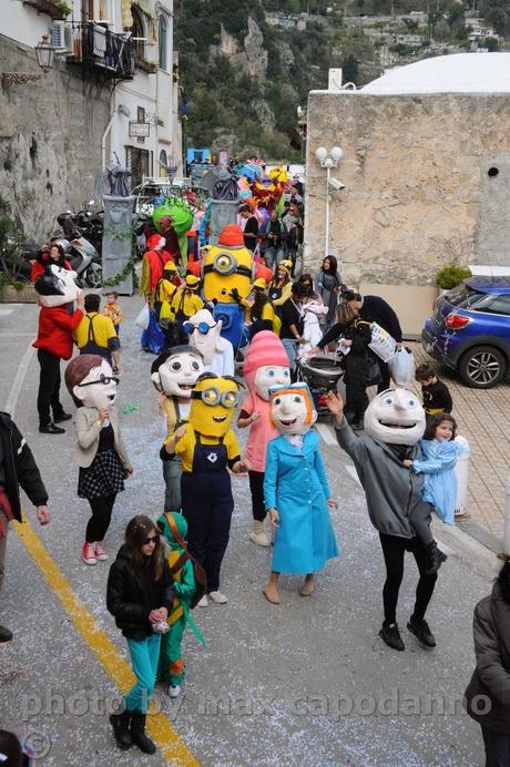 POSITANO : Sfilata dei carri di Carnelale